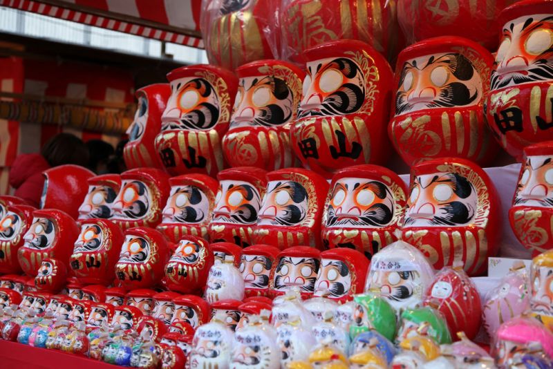 Daruma chưa vẽ mắt